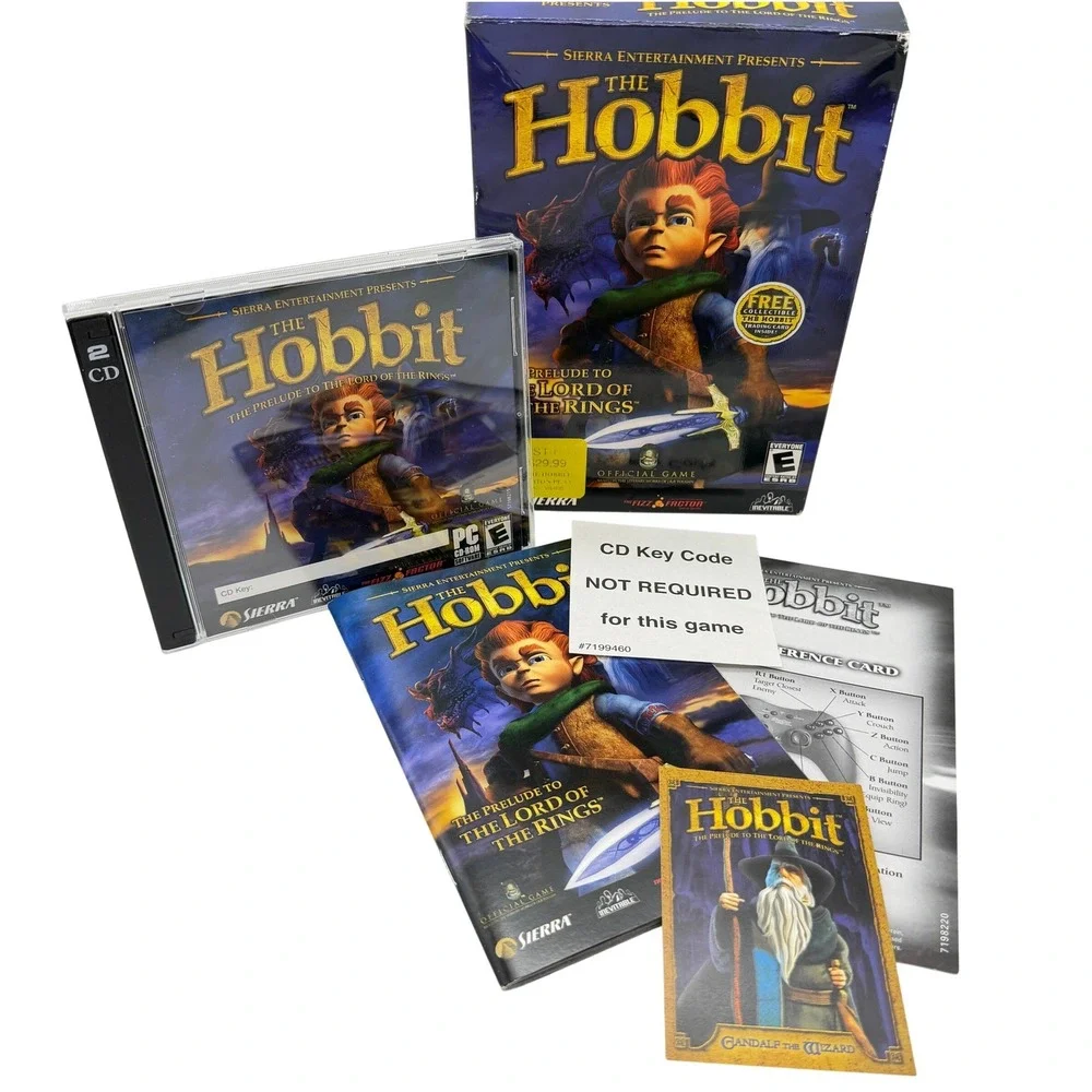The Hobbit PC Game 2003 Sierra Entertainment Big Box CD-ROM Lord of the Rings